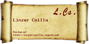 Linzer Csilla névjegykártya